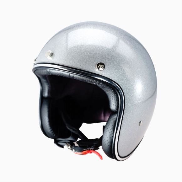 OEM Custom Moto Helmet Crash Helmets Retro Silver Gray